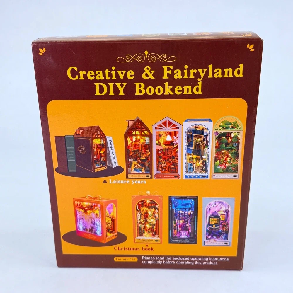 Creative & Fairyland DIY Bookend Leisure Years TC16 Miniature Book Nook Kit‎ NEW